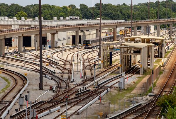 A recent Georgia Department of Transportation investigation found MARTA violated several safety rules, including allowing safety officers to work around the clock without required breaks.  Avondale Yard supports MARTA’s rail system and is located next to the Avondale Transit Station on Friday, Aug 6, 2021.  (Jenni Girtman for The Atlanta Journal-Constitution)