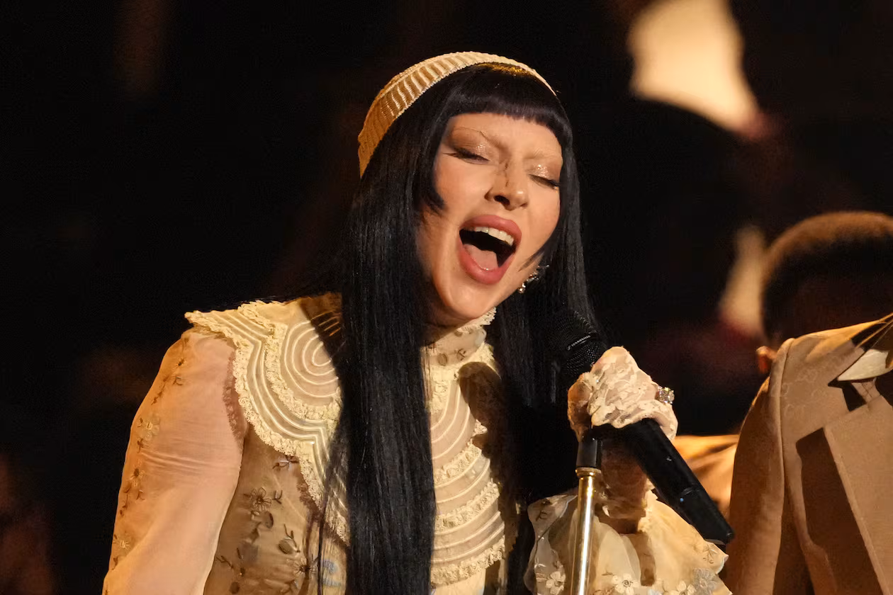 Lady Gaga, shown here performing at the 67th annual Grammy Awards in February 2025, plays State Farm Arena March 4-5. (Chris Pizzello/AP)