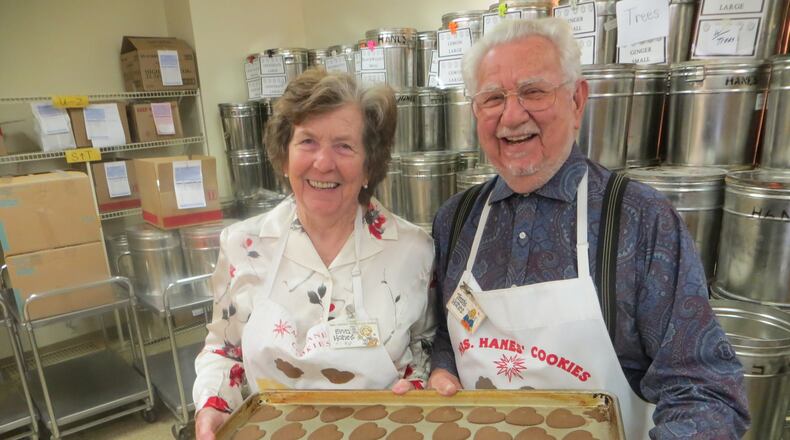 Evva and Travis Hanes are owners of Mrs. Hanes Moravian Cookies, a stop on the Moravian Cookie Trail in Winston-Salem, N.C. Contributed by Wesley K.H. Teo