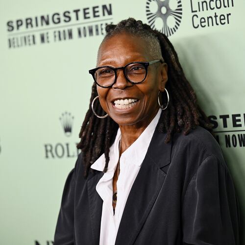 FILE - Whoopi Goldberg attends the premiere of "Springsteen: Deliver Me From Nowhere" during the 63rd New York Film Festival in New York on Sept. 28, 2025. (Photo by Evan Agostini/Invision/AP, File)