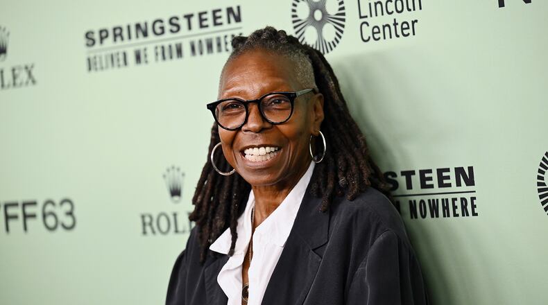 FILE - Whoopi Goldberg attends the premiere of "Springsteen: Deliver Me From Nowhere" during the 63rd New York Film Festival in New York on Sept. 28, 2025. (Photo by Evan Agostini/Invision/AP, File)