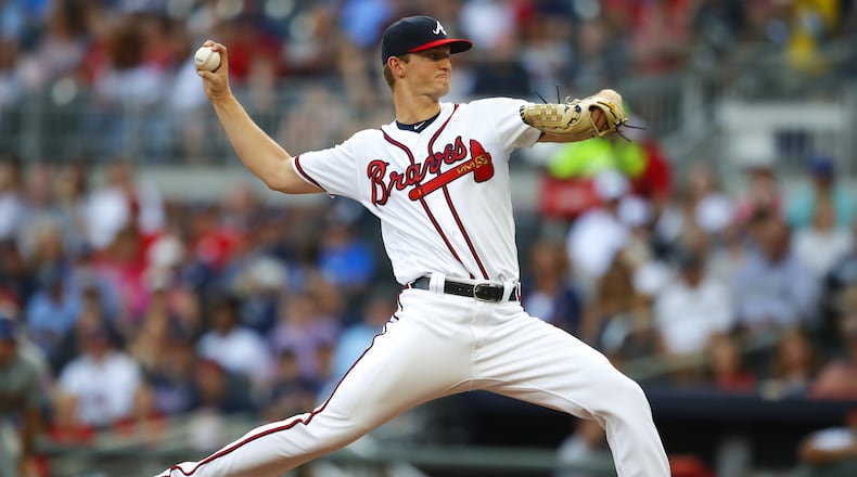 Battle of righthanders at SunTrust Park: Mike Soroka got the start for the Braves Monday in the series opener against the Mets. (Photo by Todd Kirkland/Getty Images)