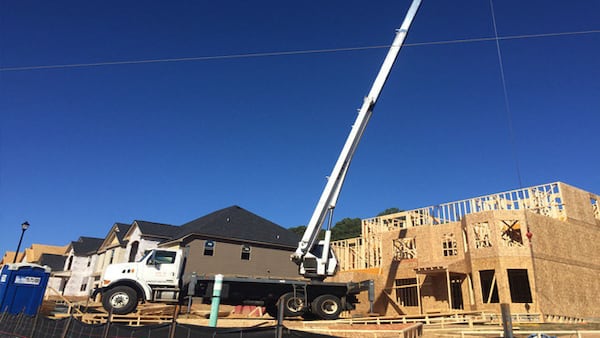  A worker at this Forsyth County construction site was electrocuted last October and another worker was critically injured. WSB photo