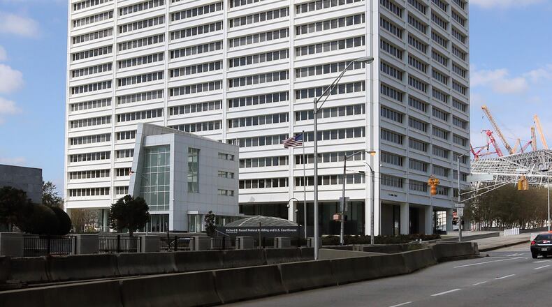 Richard B. Russell Federal Building. Federal Court. U.S. District Court. Downtown Atlanta, Fulton County, Georgia. BOB ANDRES /BANDRES@AJC.COM