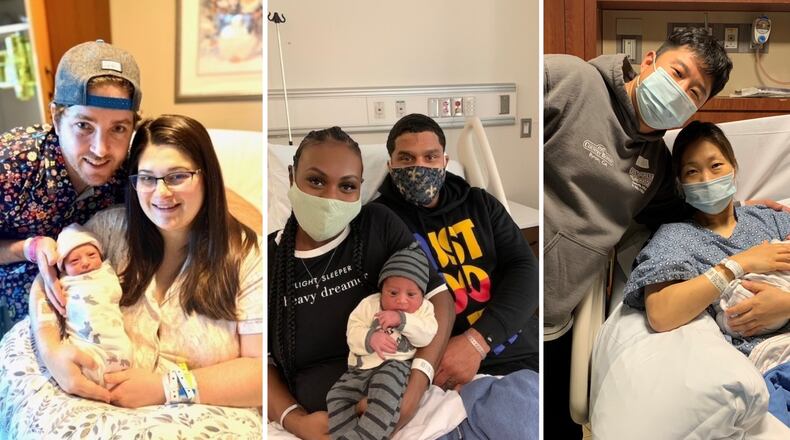 Wellstar Kennestone Hospital, Emory University Hospital Midtown and Emory Johns Creek Hospital welcomed their first babies of 2021.