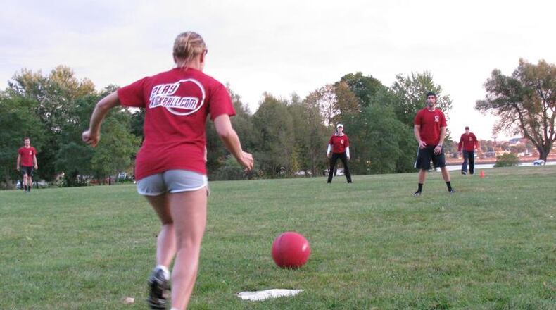 Duluth’s adult co-ed kickball league begins April 23.