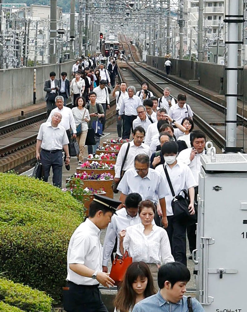 Photos: Osaka hit with massive 6.1 magnitude earthquake