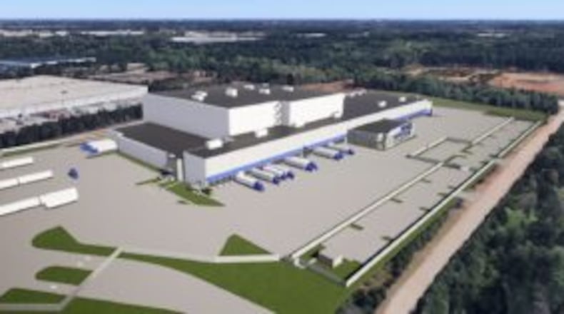 A rendering of the Dole facility.