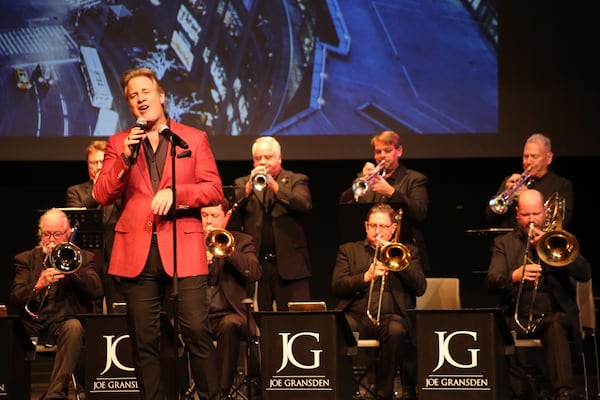 The Joe Gransden Big Band is an 18-piece band made up of all Atlanta-based jazz musicians including five saxophonists, four trumpeters, four trombonists, a pianist, a guitarist, an upright bassist, a drummer and Gransden. (Courtesy of Carla Hoff)