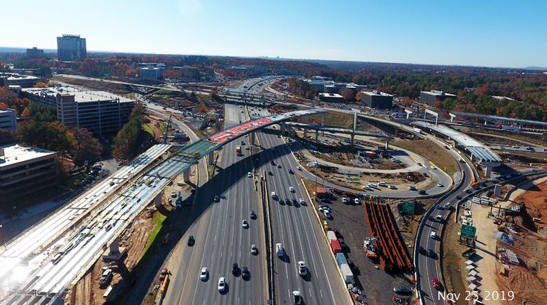 Work continues on the I-285/Ga. 400 interchange reconstruction in the top-end Perimeter area of North Fulton and DeKalb counties. Public information open houses are planned in January to discuss additional top-end projects, such as the proposed I-285 express lanes from Cobb to DeKalb counties. GEORGIA DEPARTMENT OF TRANSPORTATION