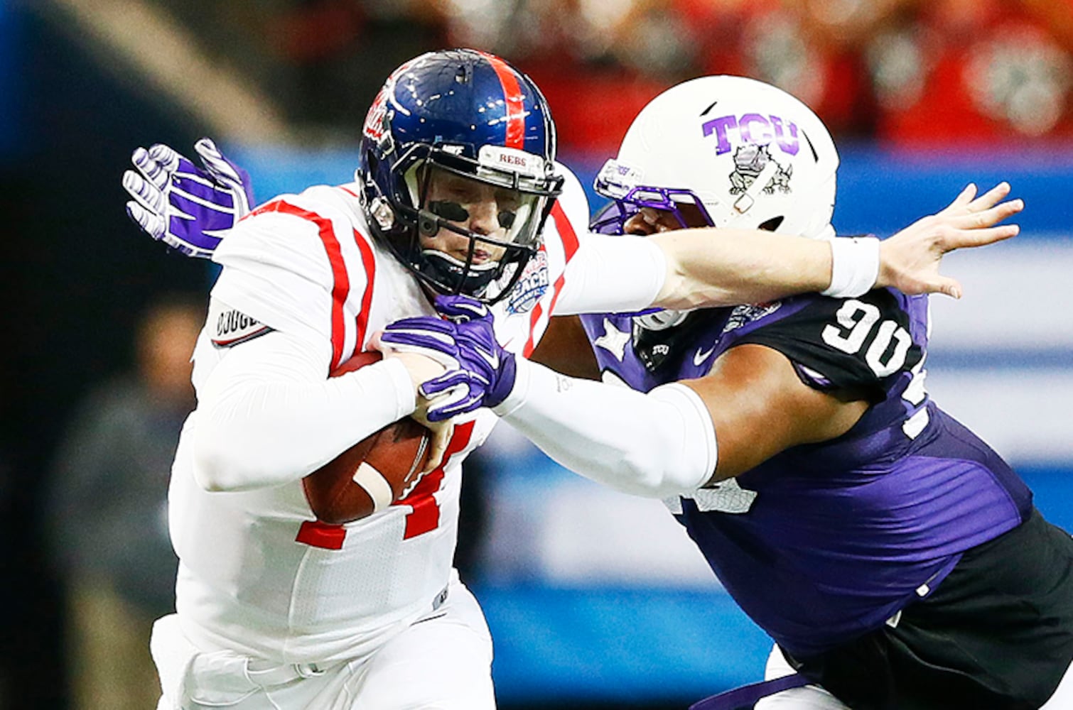 TCU takes early lead in Peach Bowl