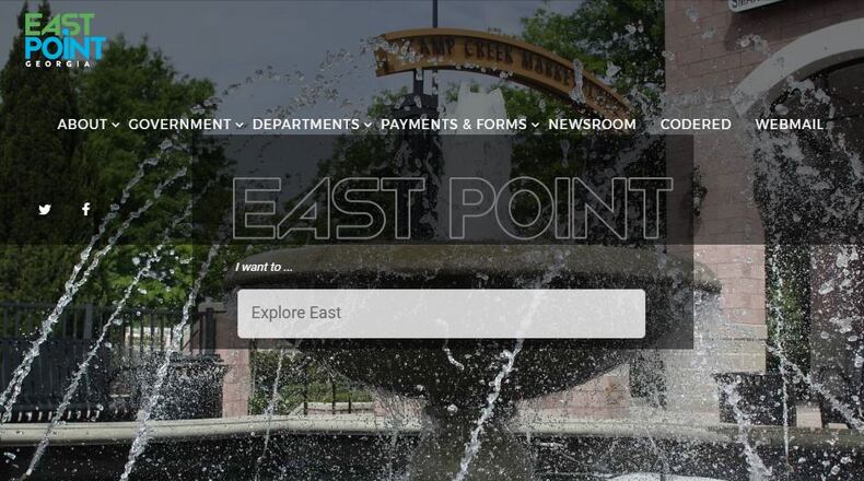 The city of East Point has a new logo and web page.