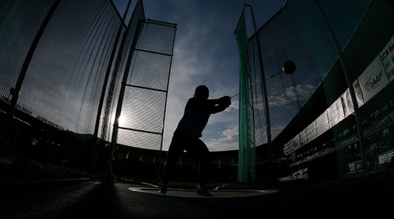 Sofiya Palkina of Russia competes in the IAAF World Youth Championships in Cali, Colombia