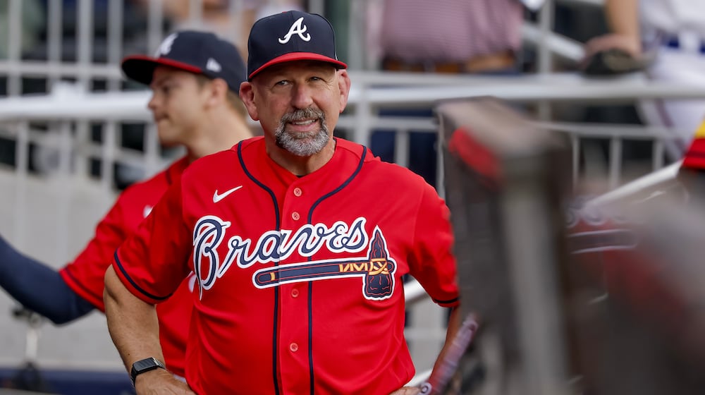 The Braves are "a group that likes to compete — I say that a lot. They enjoy it. And they hold each other accountable, to a high standard,” manager Walt Weiss said Sunday. (Erik S. Lesser/AP)