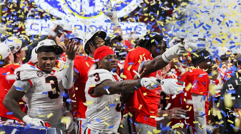 Georgia had a chance at the No. 2 seed after winning the SEC Championship, but the Bulldogs' path as the No. 3 seed has its advantages. (Jason Getz/AJC)