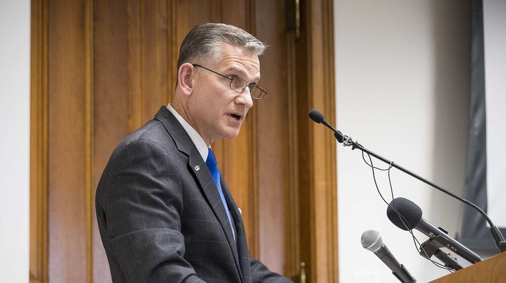 United States Attorney for the Southern District of Georgia Bobby Christine speaks during a Public Safety Committee joint meeting at the Georgia State Capitol building in Atlanta on Monday, January 27, 2020. (Alyssa Pointer / AJC file photo)