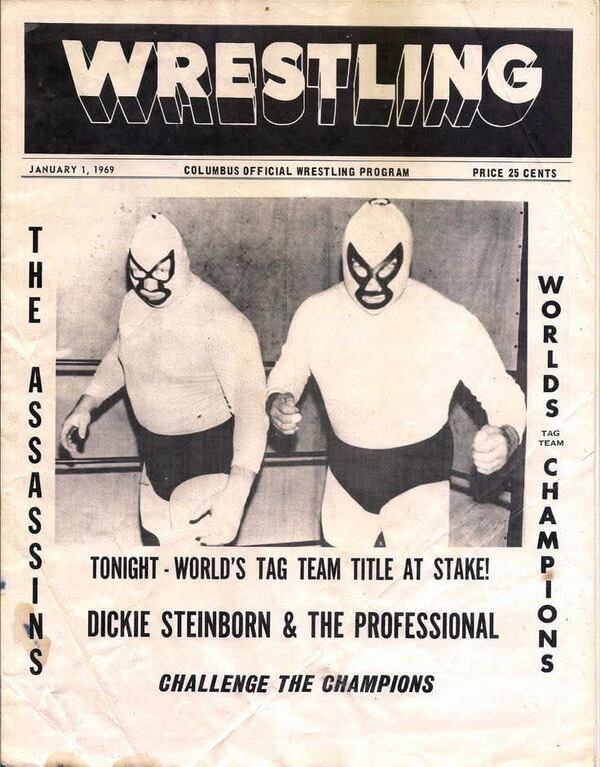 A poster of Jody "The Assassin" Hamilton and his tag team partner Tom Renesto from 1969. (Courtesy of Nick Patrick Hamilton)