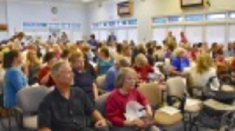 Members of Fayette-area pet rescue groups spoke in favor of creating an advisory committee to guide new animal shelter policies. Jill Howard Church for the AJC