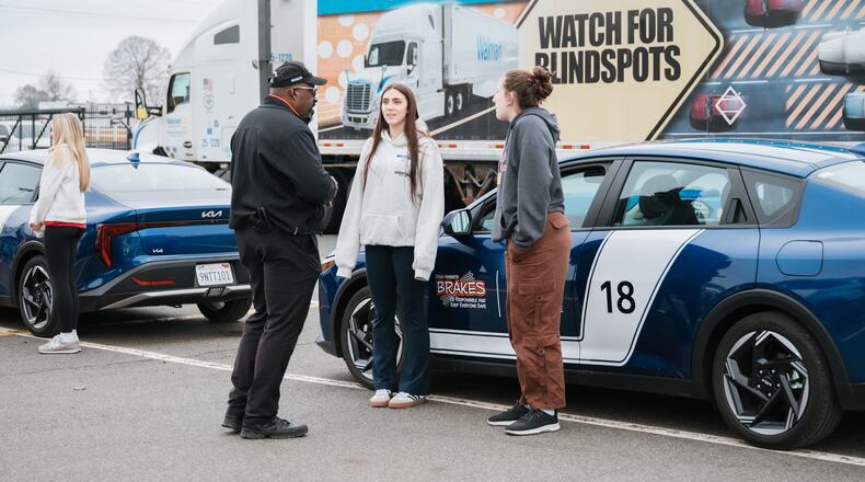 Retired drag racer Doug Herbert's hands-on B.R.A.K.E.S. classes trains young drivers and their parents on many high-stress moves and skills that can dramatically decrease their chances of causing a wreck. (Courtesy of B.R.A.K.E.S.)