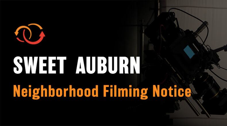 There will be a film crew in the Sweet Auburn area this weekend.