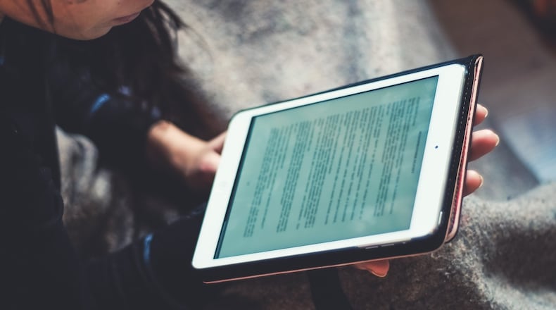 More students are accessing their textbooks online.