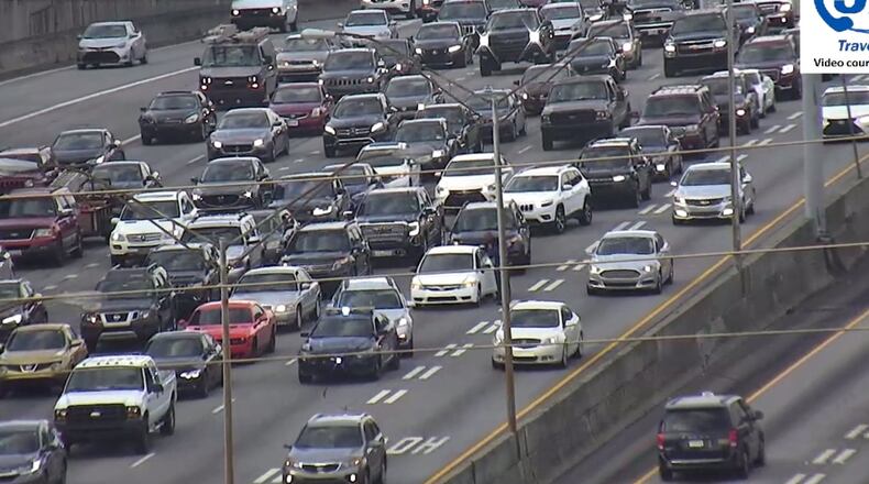 Delays are building on metro Atlanta's interstates Friday afternoon as drivers head out of town for Memorial Day weekend.