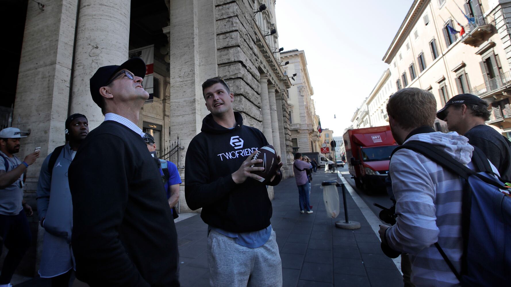 Jim Harbaugh in Rome