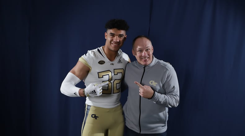 Georgia Tech freshman defensive end Sylvain Yondjouen was previously committed to Arizona before switching his decision to Tech days before the early signing period. (Courtesy Sylvain Yondjouen)