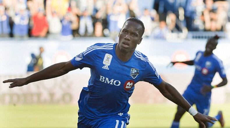 Didier Drogba scored 11 goals for Montreal in 11 games last season. (AP)