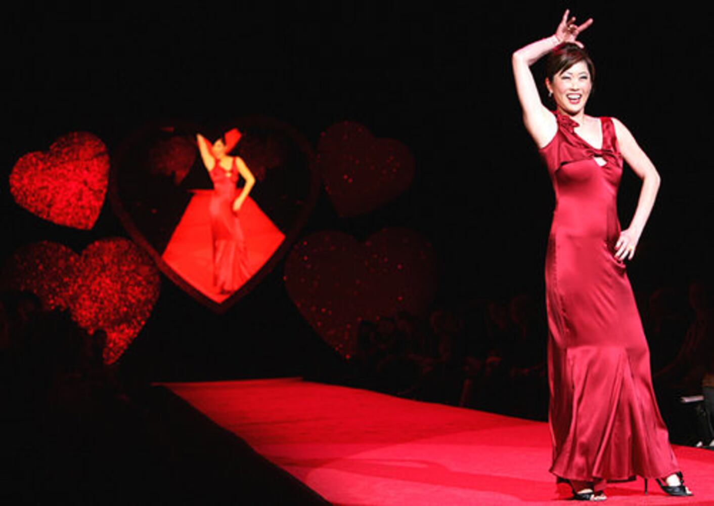 Celebrity Red Dress Runway Photos