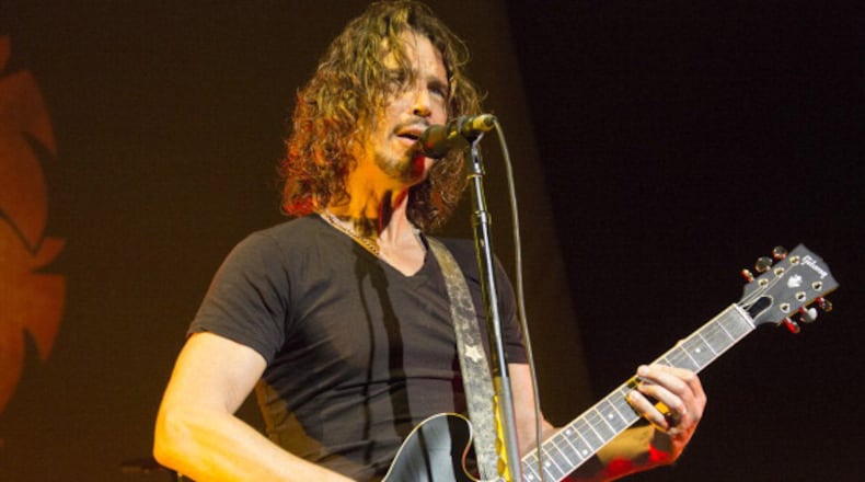 LONDON, ENGLAND - SEPTEMBER 18: Chris Cornell of Soundgarden performs at Brixton Academy on September 18, 2013 in London, England. (Photo by Rob Ball/WireImage)