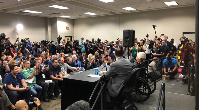 Sister Jean’s media session.
