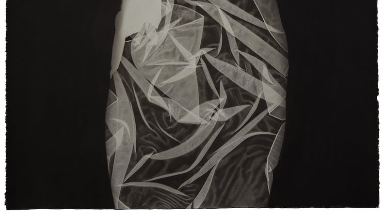 “Against the Tide” at Whitespace Gallery in Inman Park features female artists and includes the work “Alcyone” by V. Elizabeth Turk, (2018), unique photogram. Contributed by Whitespace Gallery