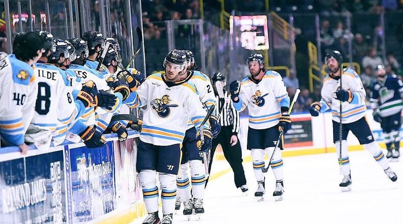 Gwinnett Clean & Beautiful will benefit from ticket sales when the Atlanta Gladiators play hockey against the Greenville Swamp Rabbits at 7 p.m. at Gas South Arena. (Courtesy Atlanta Gladiators)