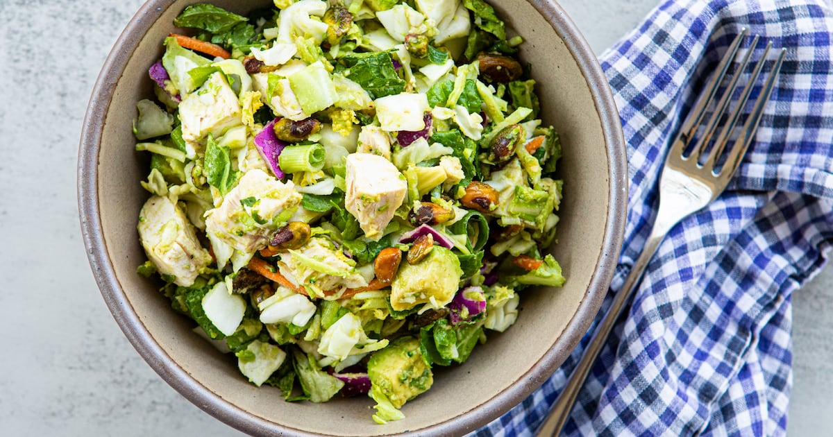 Creamy avocado elevates humble rotisserie chicken in this easy salad ...