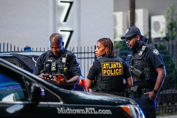 Atlanta police released few details about a fatal stabbing at the Piedmont Arbors condominiums. (Ben Hendren for the AJC)