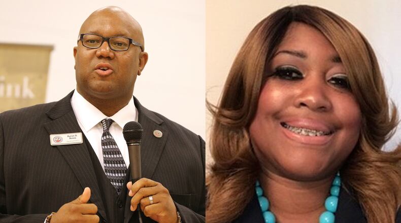 Byron Amos, left, and Keisha Carey