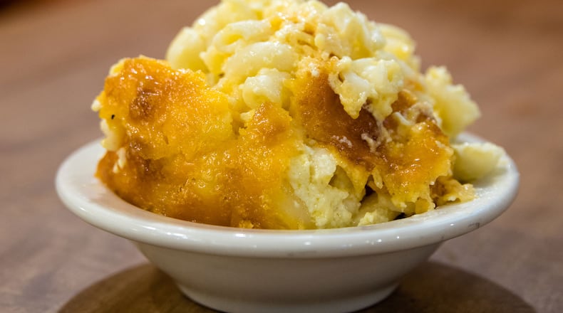 Squash casserole in S&S Cafeteria