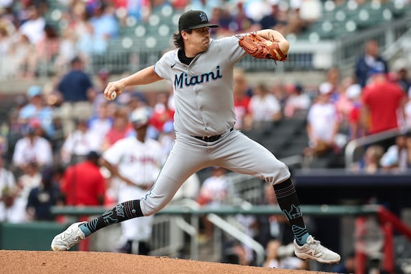 New Braves pitcher Cal Quantrill during a recent start ... against the Braves.