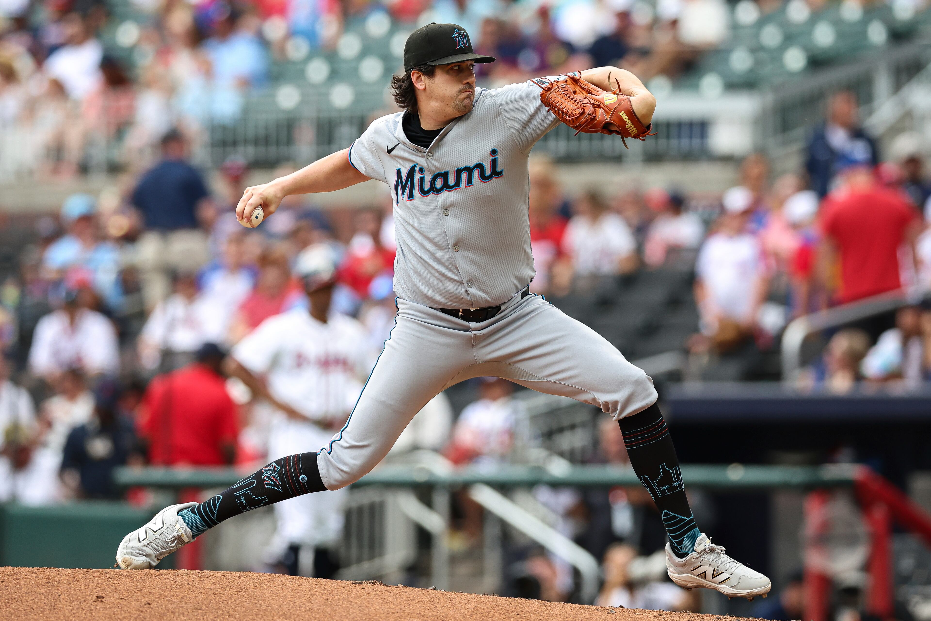 New Braves pitcher Cal Quantrill during a recent start ... against the Braves.