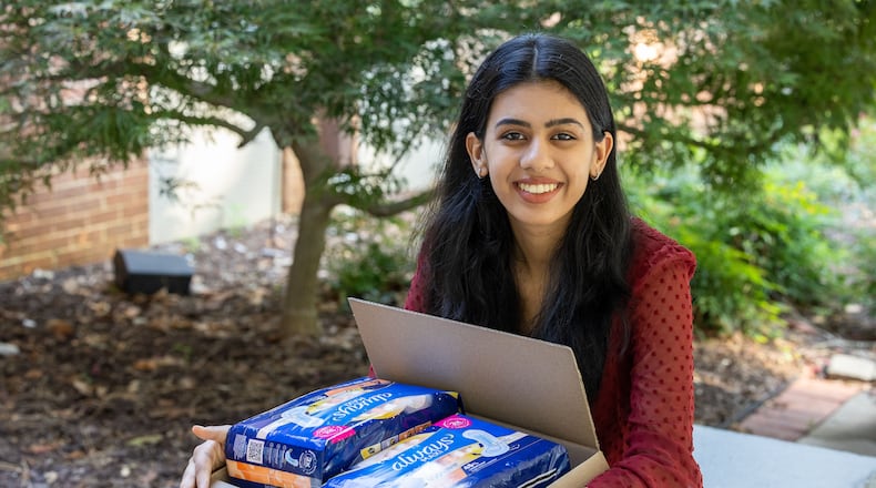 Deeksha Khanna is a 17-year-old senior at Chamblee High School. Last year, Deeksha started a nonprofit called The Elea Project with the mission to alleviate and destigmatize period poverty. PHIL SKINNER FOR THE ATLANTA JOURNAL-CONSTITUTION
