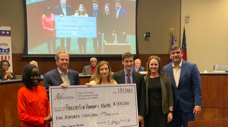 Six zero-interest homes will be built by Habitat for Humanity for six Marietta and Marietta City School employees, with $500,000 from the federal government. (Courtesy of Marietta and Habitat for Humanity of NW Metro Atlanta)