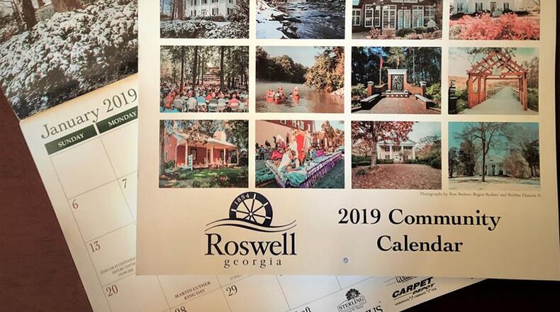 A limited number of free community calendars are available at Roswell city facilities, parks and business sponsors. CITY OF ROSWELL via Facebook
