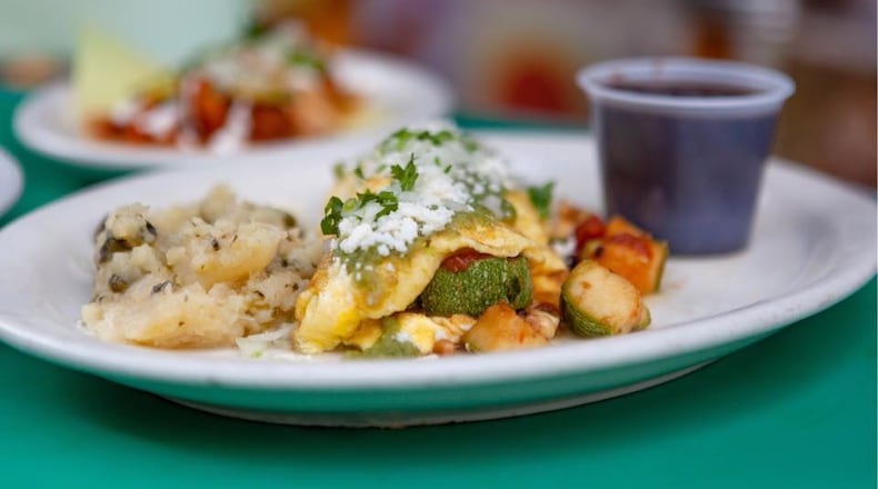 Huevos a la Mexicana from Loteria Grill.