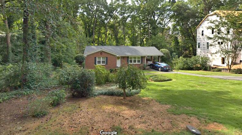 Sandy Springs will pay $335,000 to buy a house and land at 6038 Harleston Road for the future widening of Hammond Drive. GOOGLE MAPS