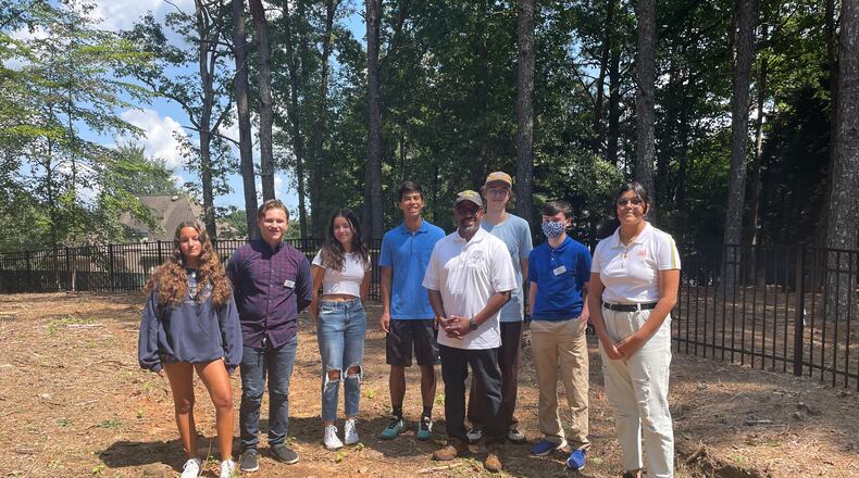 Madyun Shahid, a descendant of April Waters who is buried at Macedonia, was interviewed by Johns Creek students in September for the documentary. Courtesy Irene Sanders