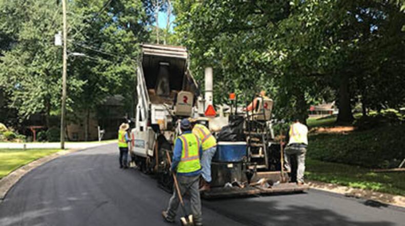 Overnight paving operations on Womack Roady from Tilly Mill Road to Chamblee Dunwoody Road are scheduled to begin Sunday, Sept. 16. CONTRIBUTED