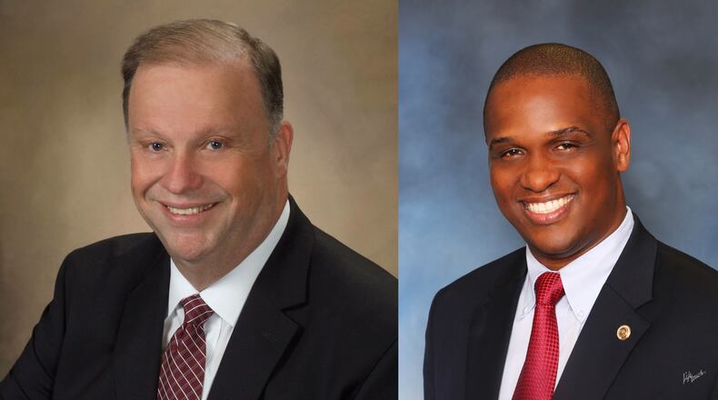 Democrats picked Otha Thornton (right) over Sid Chapman in Tuesday’s runoff election. Thornton goes on to face incumbent Richard Woods, who won the Republican primary in May.