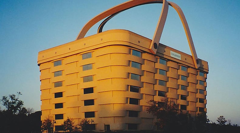 The Longaberger Co. basket building in Newark, Ohio. The company announced this week it's going out of business.
