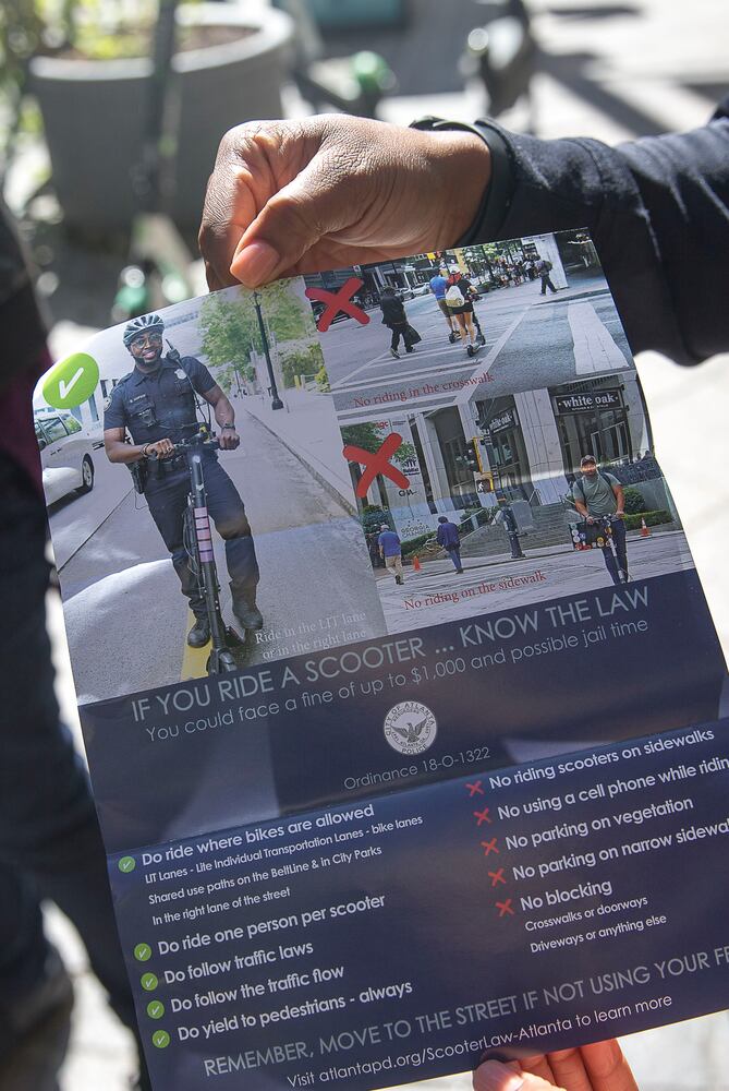 Atlanta Police working to enforce e-scooter rules